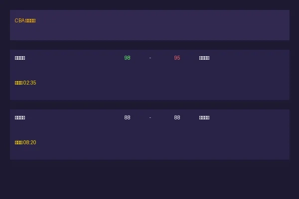 网赌平台CBA篮球实时比分